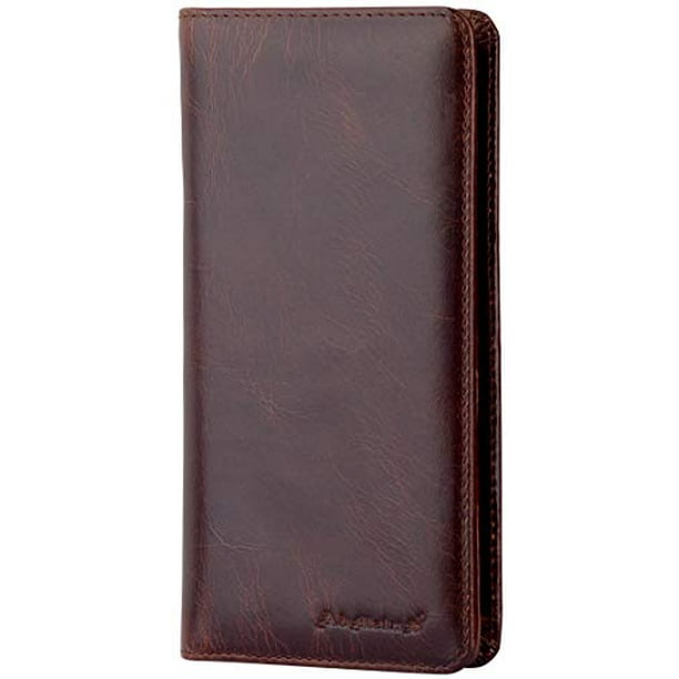 Calfskin Leather Bifold Men Wallet RFID Blocking Vintage Calfskin Leather Bifold Men Wallet RFID Blocking Vintage
